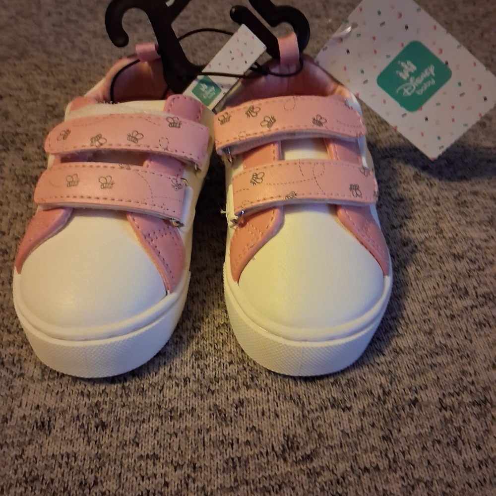 Disney Pink and White Winnie the Pooh Baby Velcro Sneakers - Picture 4 of 5
